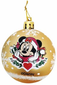 Коледна топка Minnie Mouse Lucky Златен 6 броя Пластмаса (Ø 8 cm)