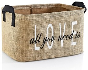 Кошница за съхранение от юта 30x22x30 cm – Mioli Decor