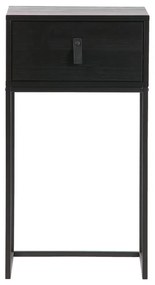 Черно нощно шкафче с чекмедже Zola - WOOOD