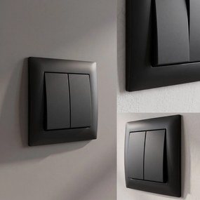 Двоен Ключ с Рамка OSTE JNH007-W BLACK