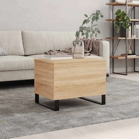 830959 vidaXL Кафе маса, дъб сонома, 60x44,5x45 см, инженерно дърво