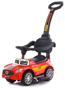 Chipolino - Кола за яздене с дръжка Пожарна червена