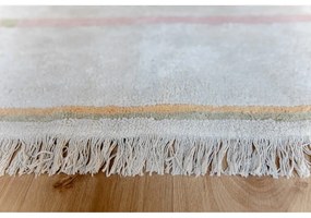 Розов и кремав ръчно изработен памучен килим подходящ за пране 140x200 cm Lanes Vintage Nude – Lorena Canals