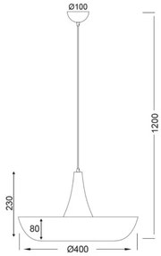 Покривна лампа Dequan-White