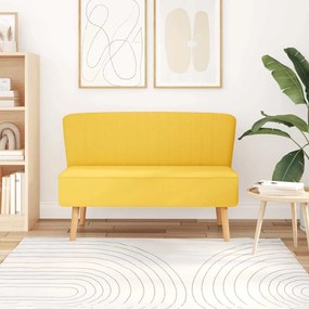 244074 vidaXL Диван, плат, 117x55,5x77 см, жълт