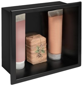 bathroom shelf 30x30 matte black