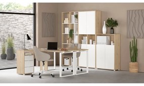 Етажерка за книги в дъбов декор в естествен цвят 80x124 cm Sign - Tvilum