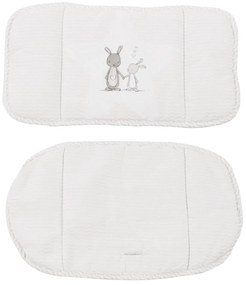 Бяла подложка за детски стол за хранене Fox &amp; Bunny – Roba