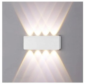 Top Light - LED Екстериорен аплик LED/8W/230V IP44 4000K бял