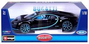 Bburago Plus - модел на кола 1:18 - Bugatti Chiron, черен