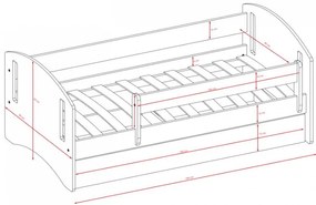 Детско легло класически II-Mple-160 x 80