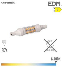 LED крушка EDM D 5,5 W R7s 600 lm (6400K)