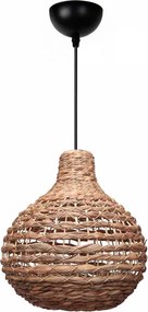 Плетен таванен лампион Faya TopMebel E27 в натурален цвят Ø46x100cm