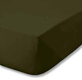 Еластичен фланелен чаршаф в цвят каки 90x190 cm Brushed – Catherine Lansfield