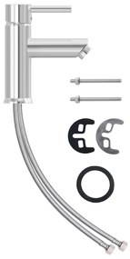 149065 vidaXL Смесител за баня, хромиран финиш, 130x176 мм