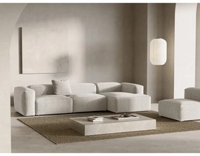 Бежов ъглов диван от рипсено кадифе (десен ъгъл) Bergano – Cosmopolitan Design