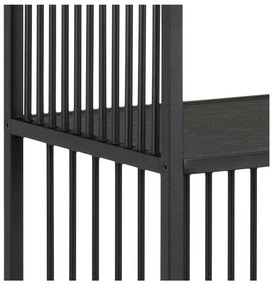 Черна библиотека от камък 85x185 cm Strington – Actona