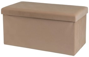 Светлокафява кадифена табуретка Estela – Casa Selección