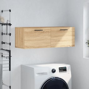 830159 vidaXL Стенен шкаф, сонома дъб, 100x36,5x35 см, инженерно дърво