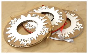 Адвентен венец със сива панделка - Unlimited Design for kids