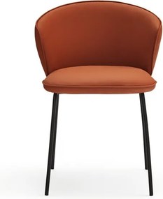 Оранжеви тапицирани трапезни столове в комплект 2 бр. Add – Teulat