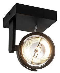 Модерен черен регулируем спот за таван GU10 111mm - Master