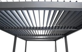 Пергола Hesperide Evonis, Алуминий и стомана, Графит, 6x3 m