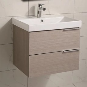 Конзолен PVC шкаф ICP 5935 с умивалник, 60x46x55см