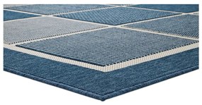 Син килим за открито Квадрати, 160 x 230 cm Nicol - Universal