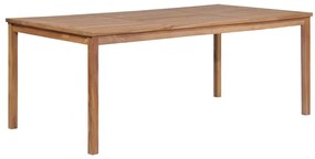 44998 vidaXL Градинска маса 200x100x77 см тиково дърво масив