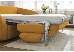 Жълт разтегателен диван 235 cm Cezanne – Bobochic Paris