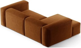 Ъглов диван в тухлен цвят (ляв ъгъл) Bergamo – Cosmopolitan Design