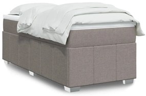 3285453 vidaXL Боксспринг легло с матрак, таупе, 100x200 см, плат