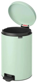 Кош за боклук с педал Brabantia NewIcon 1008847, 20 л, Плавно затваряне, Противоплъзгаща основа, Светлозелен