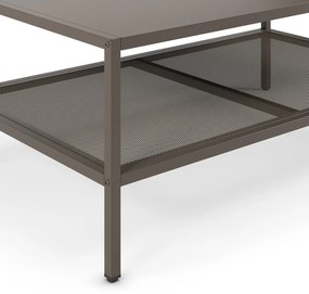 Сива метална масичка за кафе 60x100 cm Fayna – Marckeric