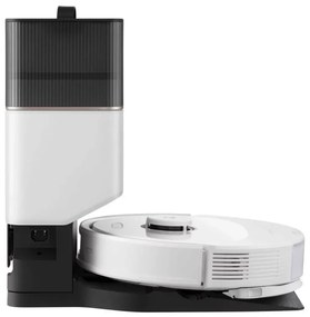 Прахосмукачка робот Roborock Q8 max+ Q8MP02-00, 59W, Wi-Fi, Гласово управление, 5500 Pa, Сухо и мокро почистване, Автономия до 240 мин, Бял/черен