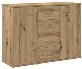 855893 vidaXL Сайдборд, дъб артизан, 88x30x64 см, инженерно дърво