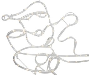 Коледна подова лампа Елен с шейна 176 см вкл. LED с таймер IP44 - Sori