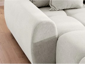 Бял ъглов диван (ляв ъгъл) Albane – Ropez