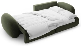 Зелен шенилов сгъваем/с място за съхранение ъглов диван Tonale – Cosmopolitan Design