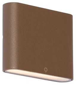 Модерен външен стенен аплик ръждяво кафяв 11,5 см с LED IP65 - Batt