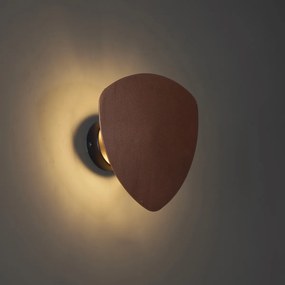 Дизайнерска стенна лампа бронзова органична 20 см 2 светлини - Pulley