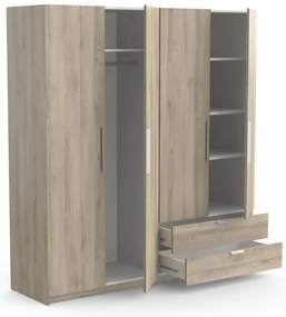 Гардероб 4-врати Glorious-Естествено
