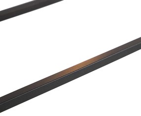 Модерна правоъгълна висяща лампа черна 5-светлина - Cage