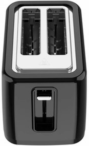 Тостер за хляб AENO ATS0002B, 930W, 7 степени, Сензорно управление, Обратен таймер, Защита при засядане, Тих, Черен