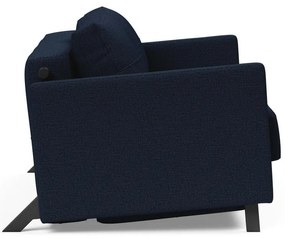 Тъмносин разтегателен диван Cuber с подлакътници Mixed Dance Blue, 100 x 154 cm Cubed - Innovation