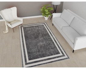Бял и сив килим, който може да се мие, 150x80 cm - Vitaus