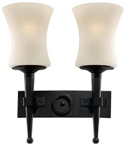 Searchlight 0812-2BK - Настенно осветително тяло CARTWHEEL 2xE27/60W/230V