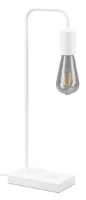 Бяла настолна лампа (височина 51 cm) Milla - Trio