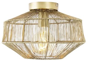 Модерна таванна лампа месинг 30 см - Bolti